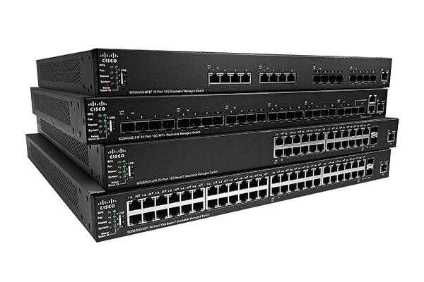 Cisco, Cisco 550X Géré L2/L3 10G Ethernet (100/1000/10000) 1U Noir