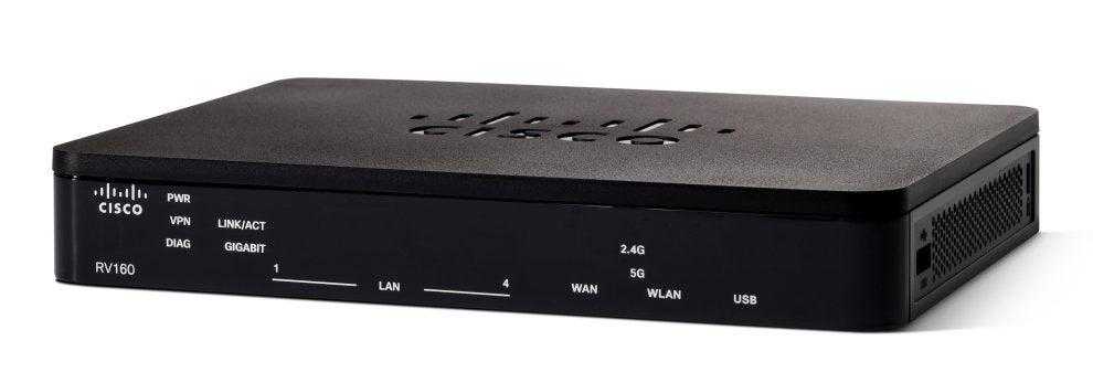 Cisco, Cisco Rv160 Vpn Router Routeur filaire Gigabit Ethernet Noir, Gris