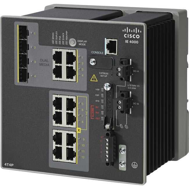Cisco Systems, Inc., Commutateur Cisco Ie-4000-4T4P4G-E couche 3