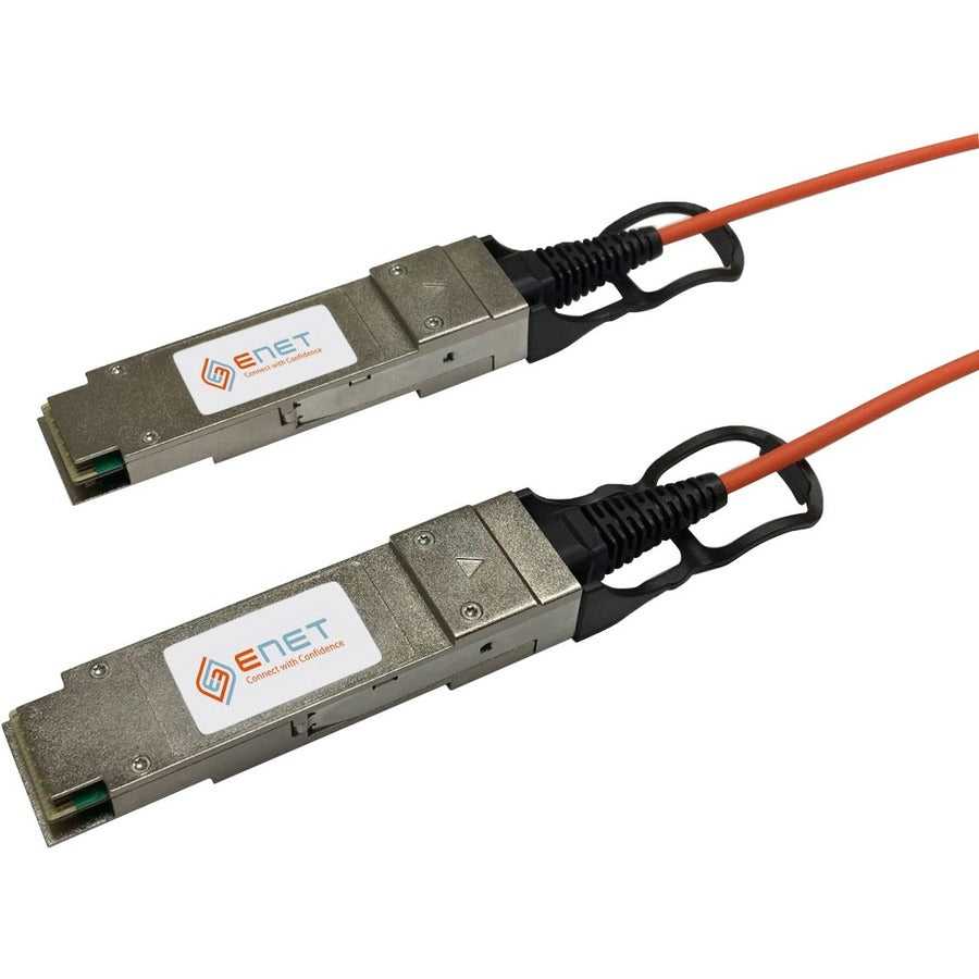 Composants ENET, Inc., Compatible Cisco QSFP-H40G-AOC2M Assemblage de câble à fibres optiques actif 40GBASE-AOC QSFP+ fonctionnellement identique 2 mètres QSFP-H40G-AOC2M-ENC