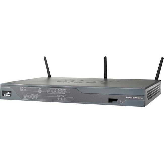 Cisco Systems, Inc., Routeur à services intégrés sans fil Ethernet Cisco 881W Wi-Fi 4 Ieee 802.11N