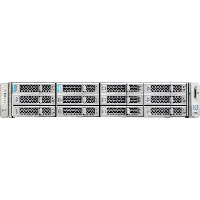Cisco Systems, Inc., Serveur Rack Cisco C240 M5 2U - 2 X Intel Xeon Silver 4114 2,20 Ghz - 96 Go de Ram - Contrôleur SAS 12 Gb/S