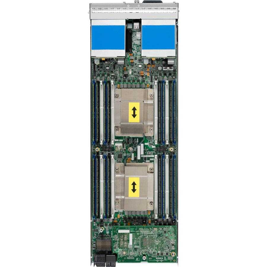 Cisco Systems, Inc., Serveur lame Cisco B200 M3 - 2 X Intel Xeon E5-2640 V2 2 Ghz - 128 Go de RAM - Contrôleur Scsi (Sas) connecté en série - Remis à neuf