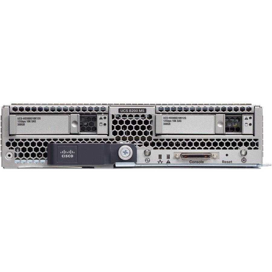 Cisco, Serveur lame Cisco B200 M5 UCSB-B200M5-RSV1C - 2 x Intel Xeon 6248 2,50 GHz - 32 Go de RAM - 240 Go SSD - (1 x 240 Go) Configuration SSD - Contrôleur SAS 12 Gb/s