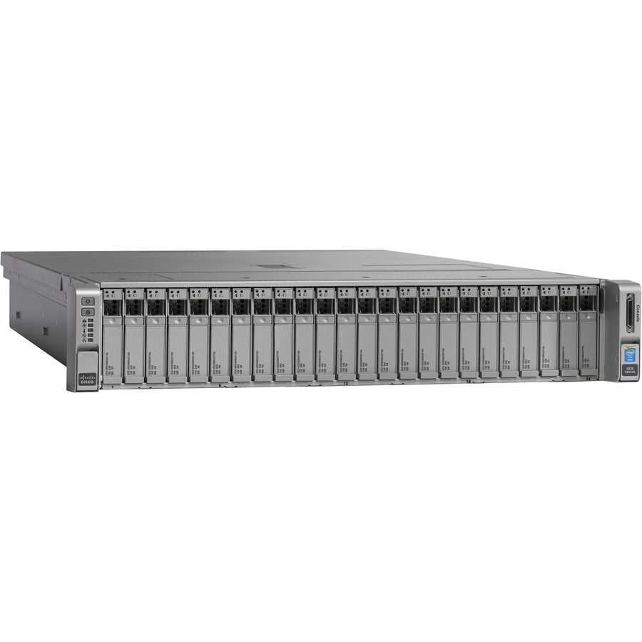 Cisco Systems, Inc., Serveur rack Cisco C240 M4 2U - Intel Xeon E5-2670 v3 2,30 GHz - 128 Go de RAM - SAS 12 Go/s, contrôleur Serial ATA