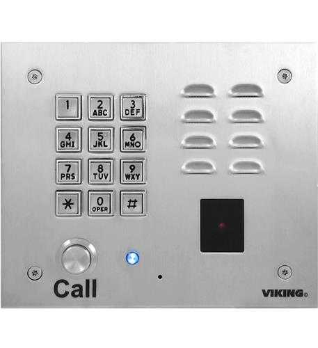 Viking Électronique, Téléphone VoIP résistant au vandalisme en acier inoxydable VK-K-1770-IP