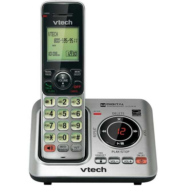 VTech Holdings, Ltd., Vtech Cs6629 Dect 6.0 téléphone sans fil extensible avec répondeur et identification de l'appelant/appel en attente, argent avec 1 combiné