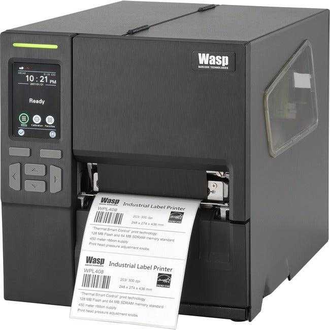 Technologies de codes-barres Wasp, Wasp Wpl408 Imprimante industrielle à transfert thermique/thermique direct - Impression d'étiquettes - Ethernet - USB - Série 633809007682